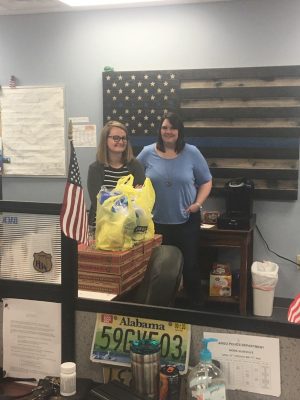 The City of Argo had some locals from surrounding cities to drop off some lunch, sweets and cruiser kits to our police department today.  Showing their love and support!  Thank you!