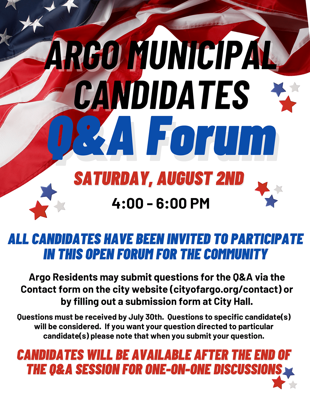 Argo Election QA FLYER 070225